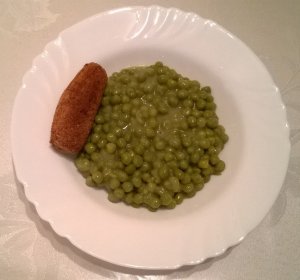 Borsó főzelék bélszinrolóval